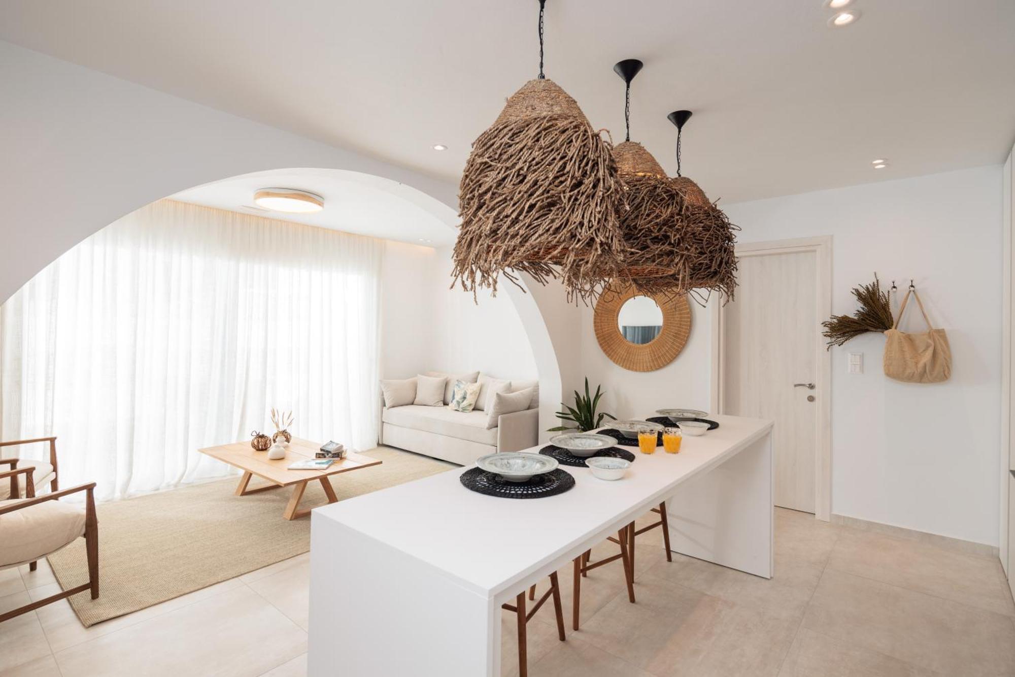 Seanfinity Beachfront Suites Mikrí Vígla Kültér fotó
